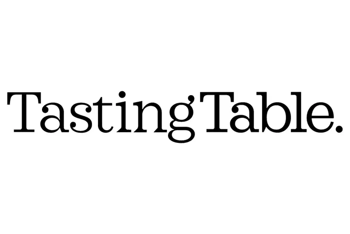Logo of 'Tasting Table' on a white background